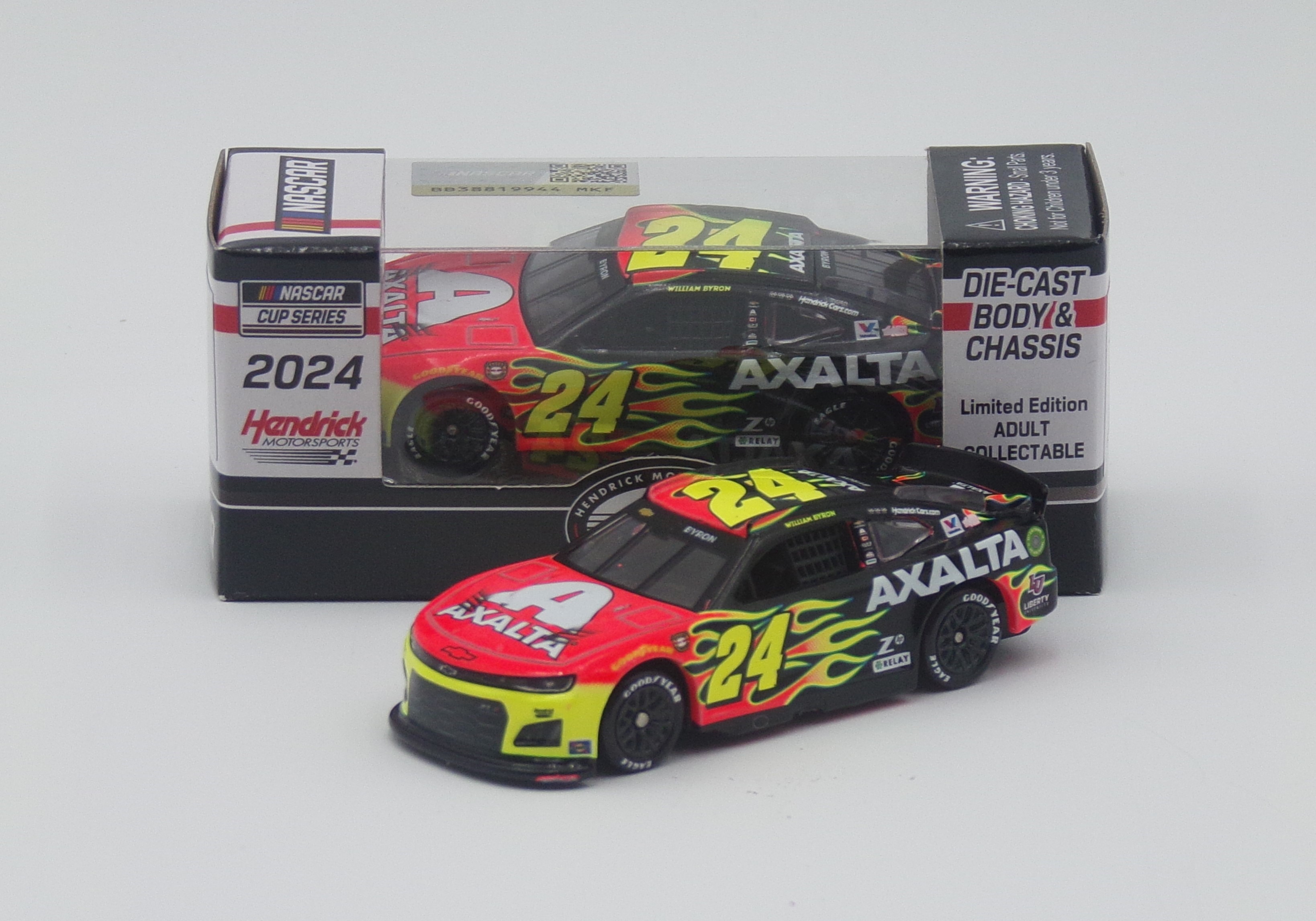 William Byron 2024 Axalta Throwback 1:64 Nascar Diecast Chassis