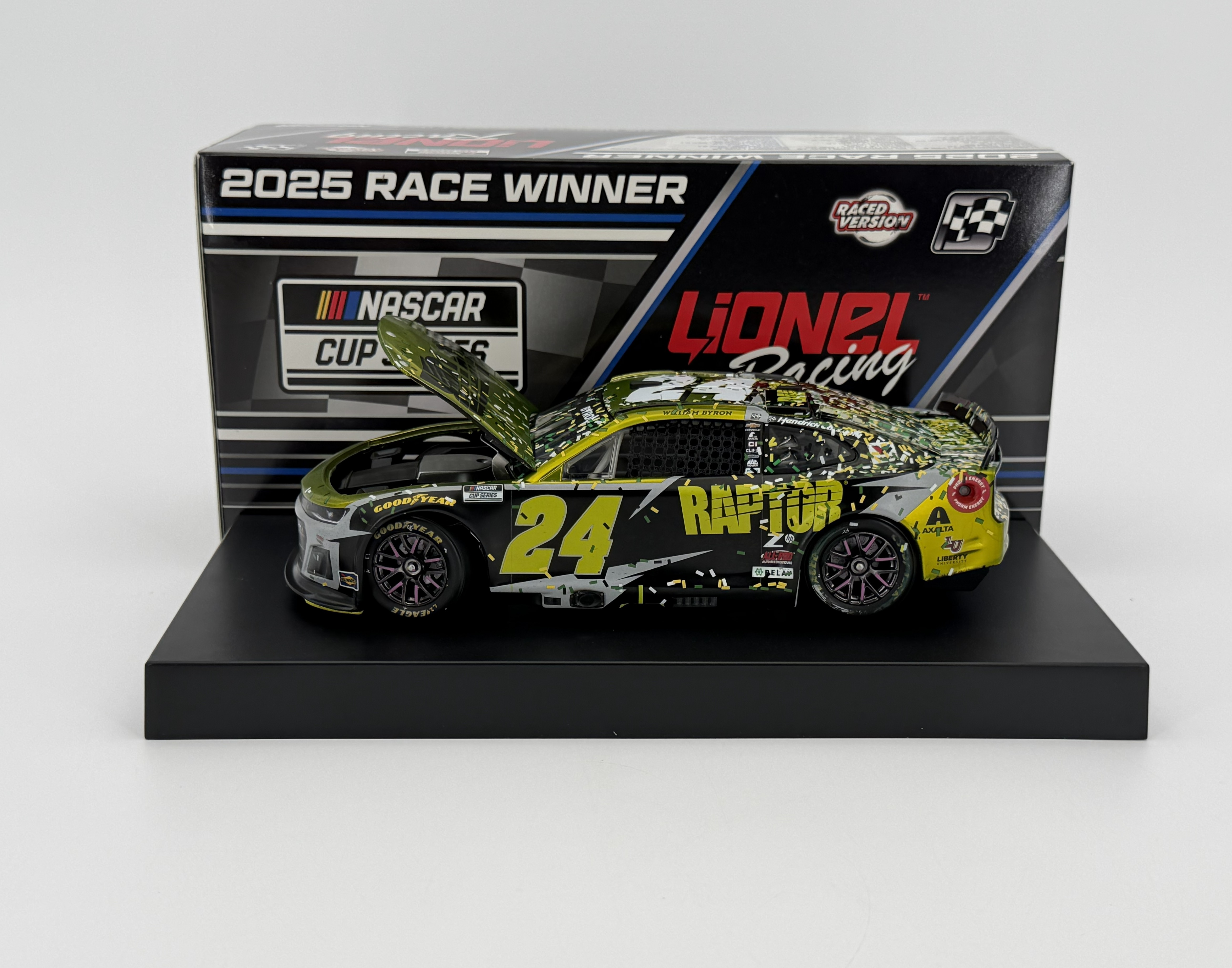 William Byron 2025 Raptor Iowa 8/3/25 Race Win 1:24 Color Chrome