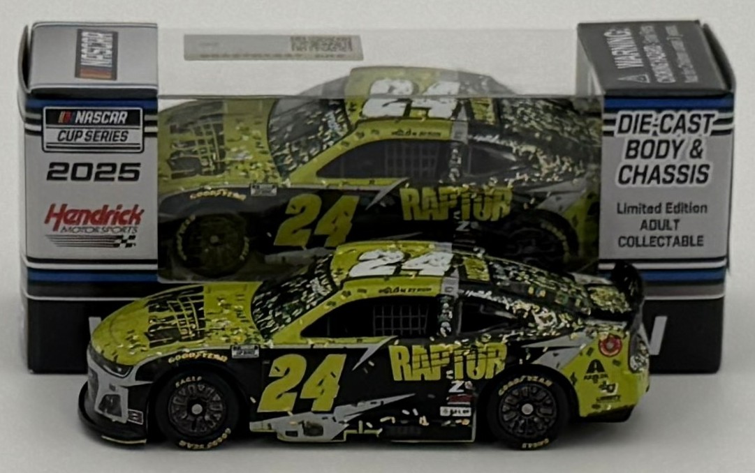 William Byron 2025 Raptor Iowa 8/3/25 Race Win 1:64 Nascar Diecast