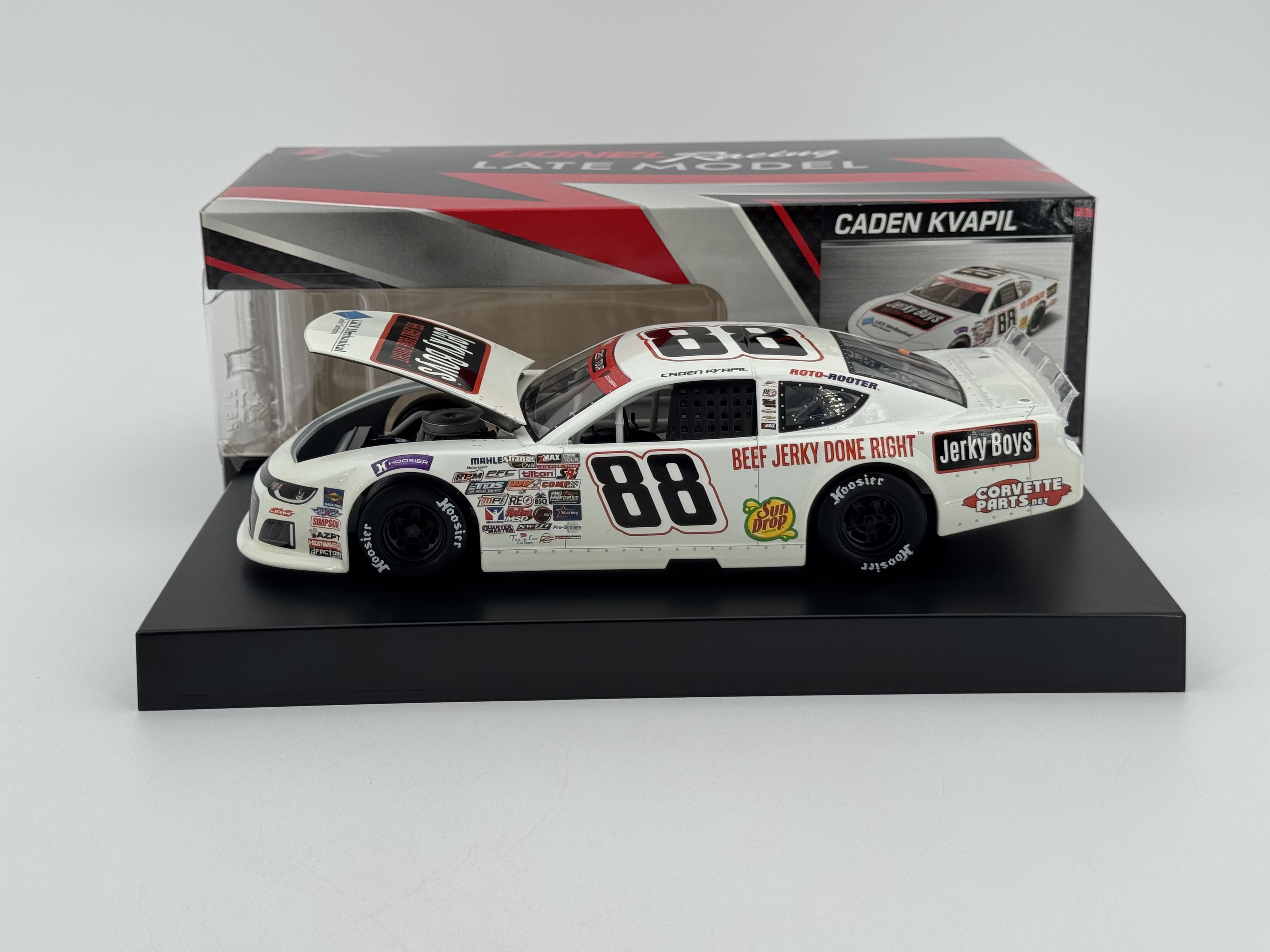 Caden Kvapil 2026 Jerky Boys 1:24 Dirt Late Model Diecast