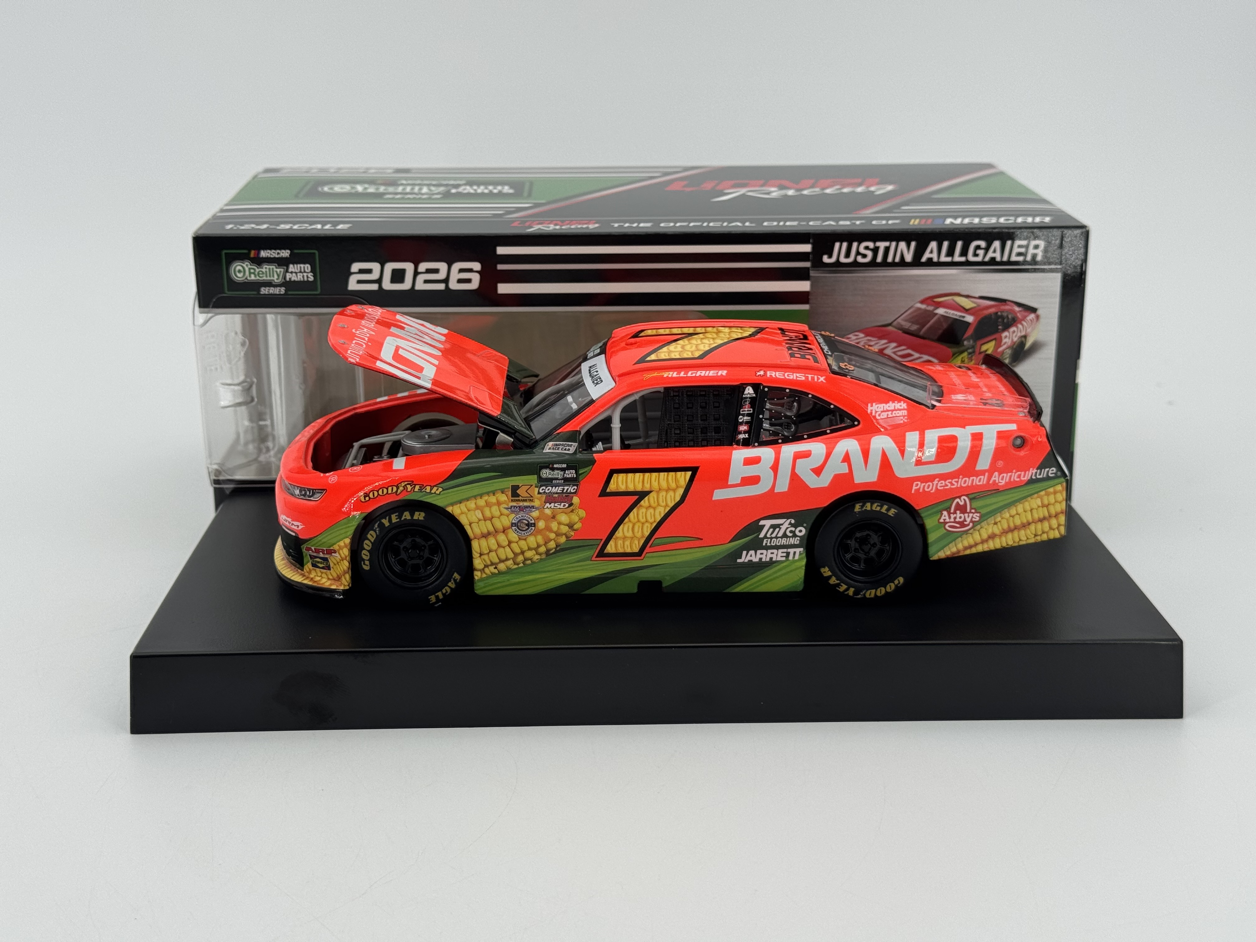 Justin Allgaier 2026 Brandt 1:24 O'Reilly Auto Parts Series