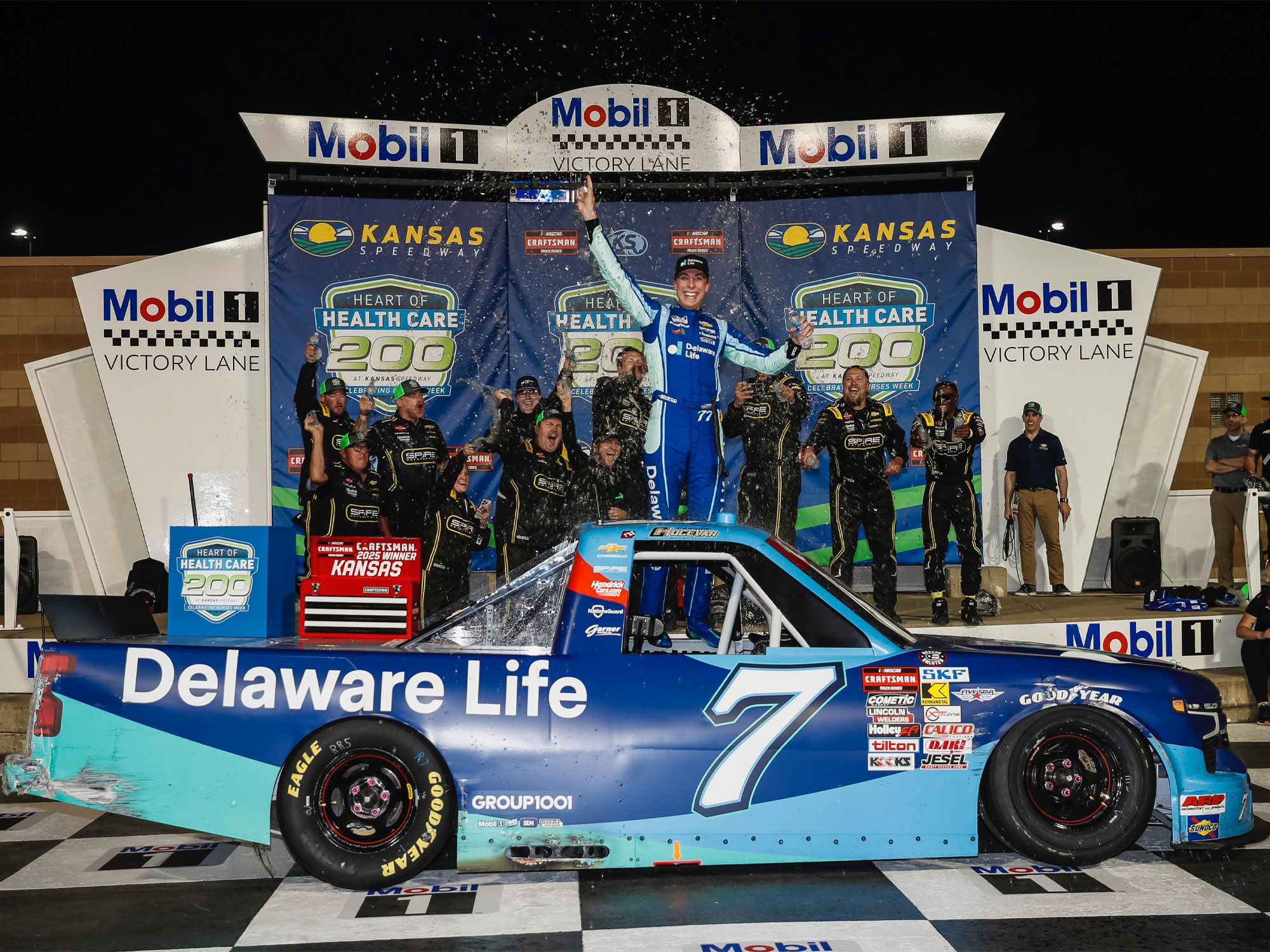 Carson Hocevar 2025 Delaware Life Kansas 5/10/25 Race Win 1:24 Nascar ...