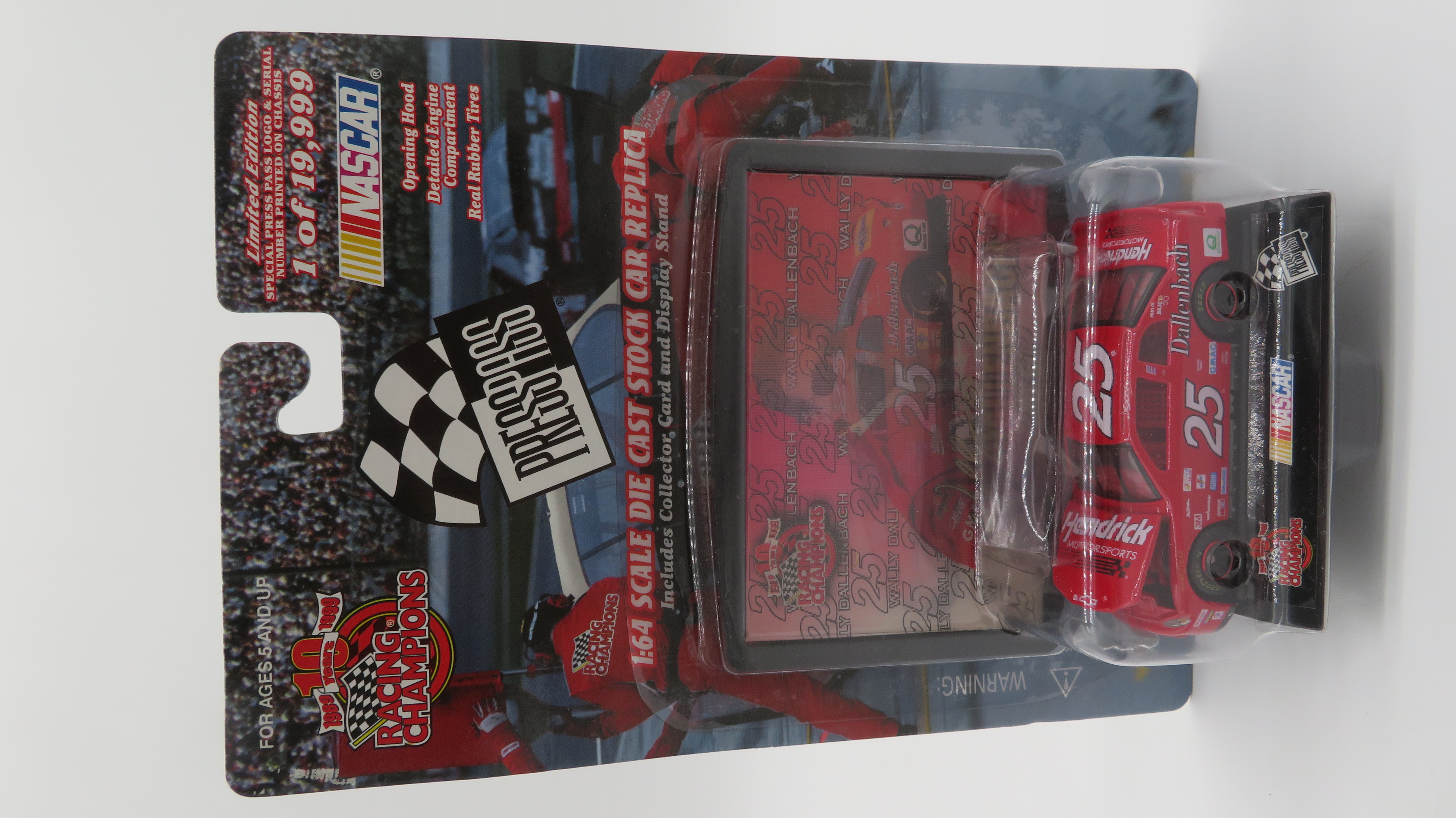 Wally Dallenbach 1999 #25 Hendrick Motorsports 1:64 Press Pass Racing ...