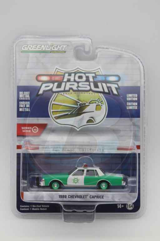 Miniature Voiture Police Chevrolet Caprice San Diego County 1989 - Greenlight 1:64