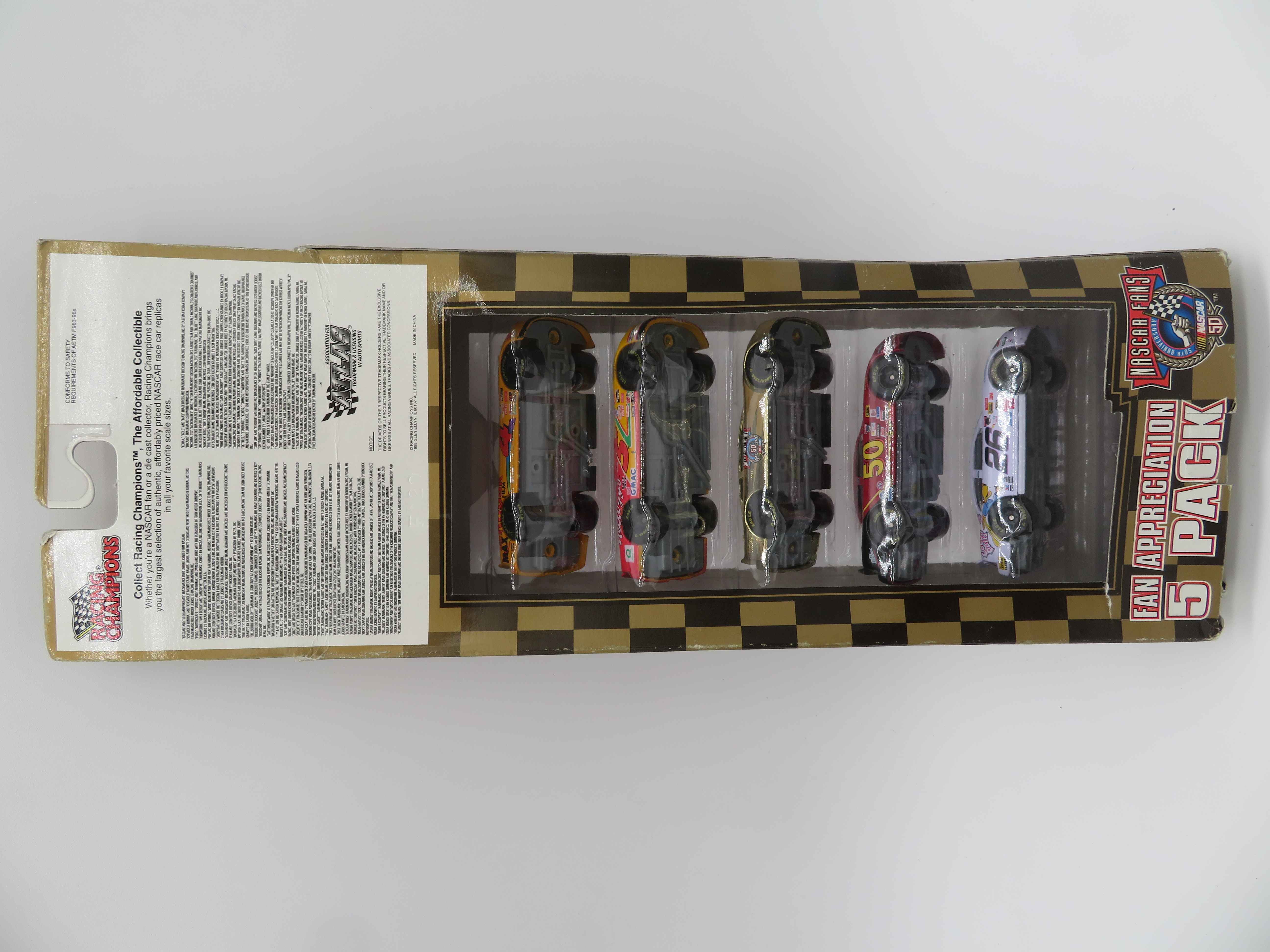 1998 Fan Appreciation 5 pack 1:64 Set 1 Of 8 Racing Champions