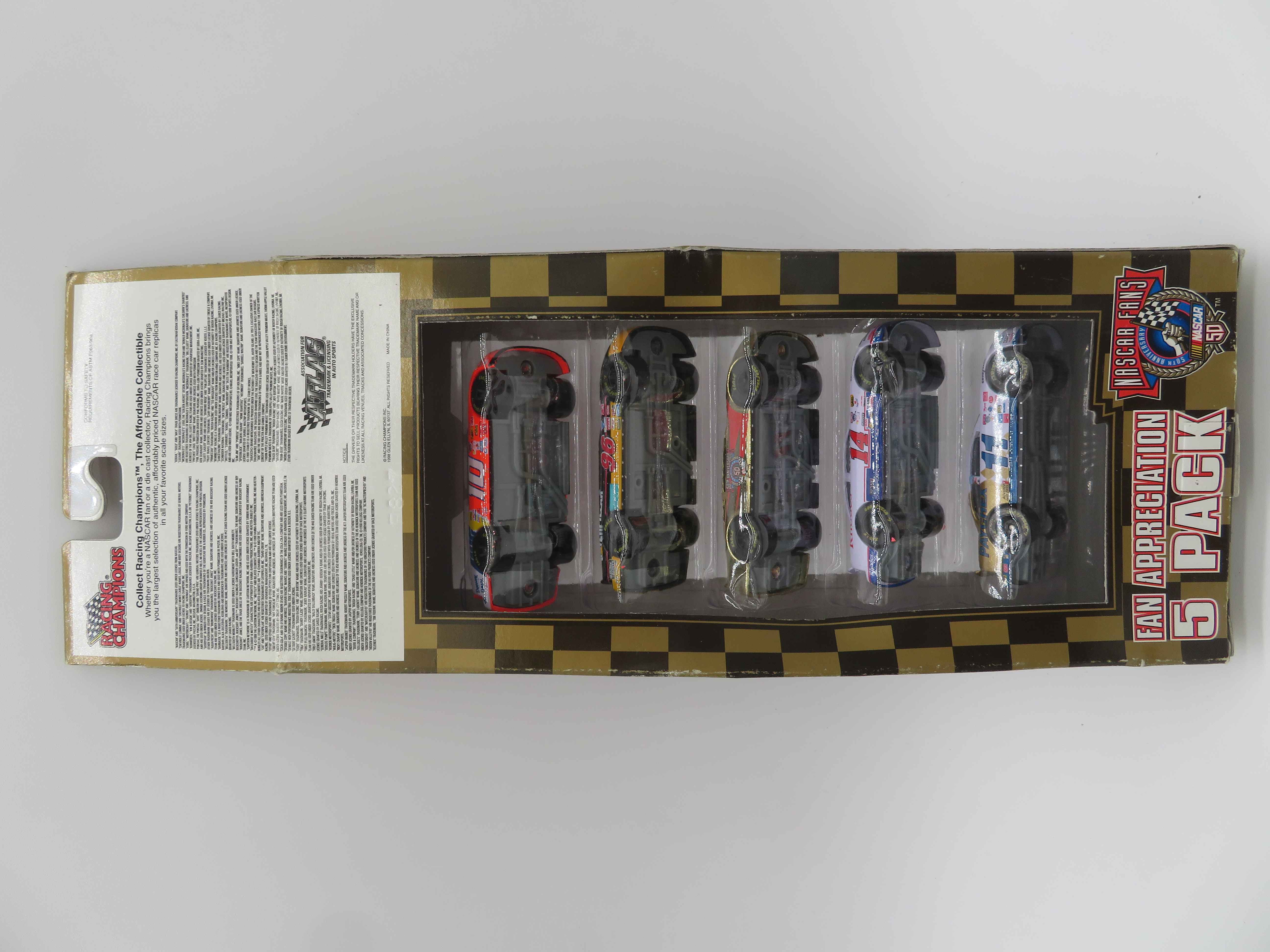 1998 Fan Appreciation 5 pack 1:64 Set 3 Of 8 Racing Champions