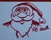 2001 Santa Claus " Holiday Fun " Sam Bass Remark Print With Santa Signature 19" X 22" - SB-HOLIDAYFUN01-B-RM-G01