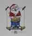 2011 Santa #5 Numbered and Autographed by Sam Bass Lithographed Print 14 " X 11" - SB-SNS31-P-T08