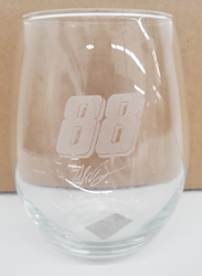 Alex Bowman Name & Number Etched Glass Tumbler Alex Bowman Name & Number Etched Glass Tumbler