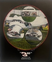 Autographed Dale Earnhardt "360" Numbered 1994 Sam Bass 25" X 22" Print w/ COA Sam Bass, Intimidator, Earnhardt Sr., 1987, Monster Energy Cup Series, Winston Cup,Poster, The Count of Monte Carlo, Chanpion, Ralph