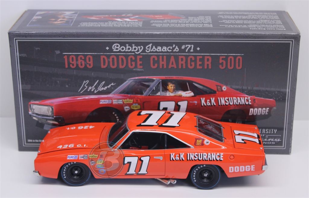 Bobby Isaac #71 K&K Insurance 1969 Dodge Charger 500 1:24 University of ...