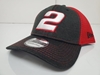 Brad Keselowski #2 Grey/Red New Era Fitted Hat - Different Sizes Available Brad Keselowski, NASCAR, apparel, hat