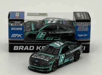 Brad Keselowski 2026 Buildsubmarines.com 1:64 Nascar Diecast - FOIL NUMBER DIECAST Brad Keselowski, Nascar Diecast, 2026 Nascar Diecast, 1:64 Scale Diecast,