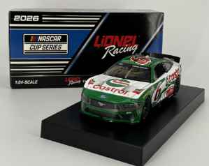 Brad Keselowski Autographed 2026 Castrol Tribute 1:24 Nascar Diecast - FOIL NUMBER DIECAST Brad Keselowski , Nascar Diecast, 2026 Nascar Diecast, 1:24 Scale Diecast, Autographed