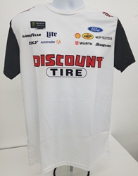 Brad Keslowski Discount Tire White Pit Crew Shirt Brad Keslowski, Discount Tire, White Pit Crew Shirt