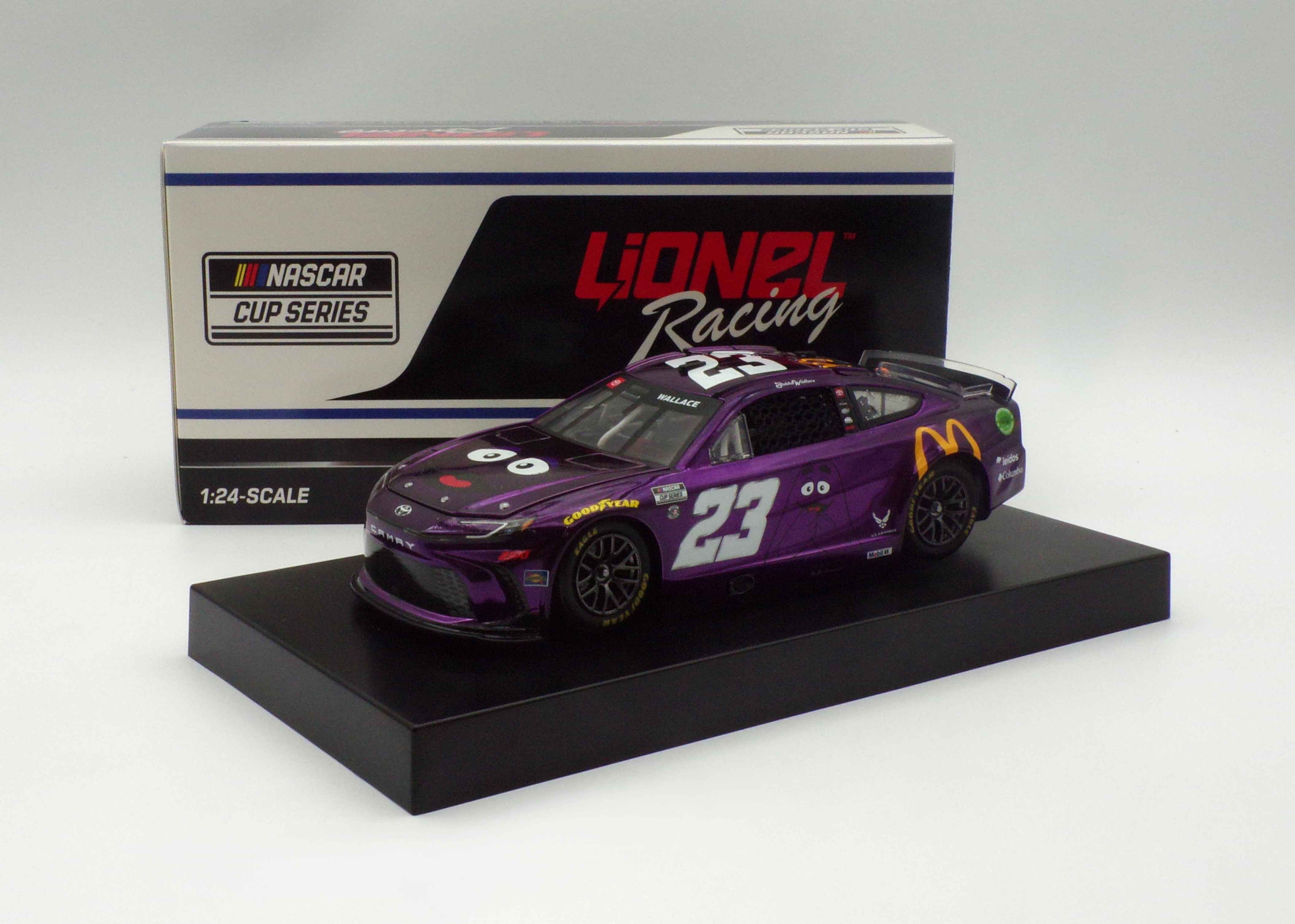 Bubba Wallace 2024 McDonald's Grimace 1:24 Color Chrome Nascar Diecast
