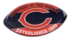 CHICAGO BEARS SLOGAN FOOTBALL MAGNET nfl, magnet, lanyard, licensed, keychain