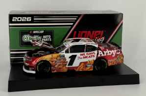 Carson Kvapil 2026 Arby's 1:24 Color Chrome O'Reilly Auto Parts Series Carson Kvapil, Nascar Diecast, 2026 Nascar Diecast, 1:24 Scale Diecast