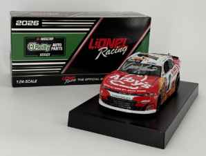 Carson Kvapil Autographed 2026 Arby's 1:24 O'Reilly Auto Parts Series Carson Kvapil, Nascar Diecast, 2026 Nascar Diecast, 1:24 Scale Diecast