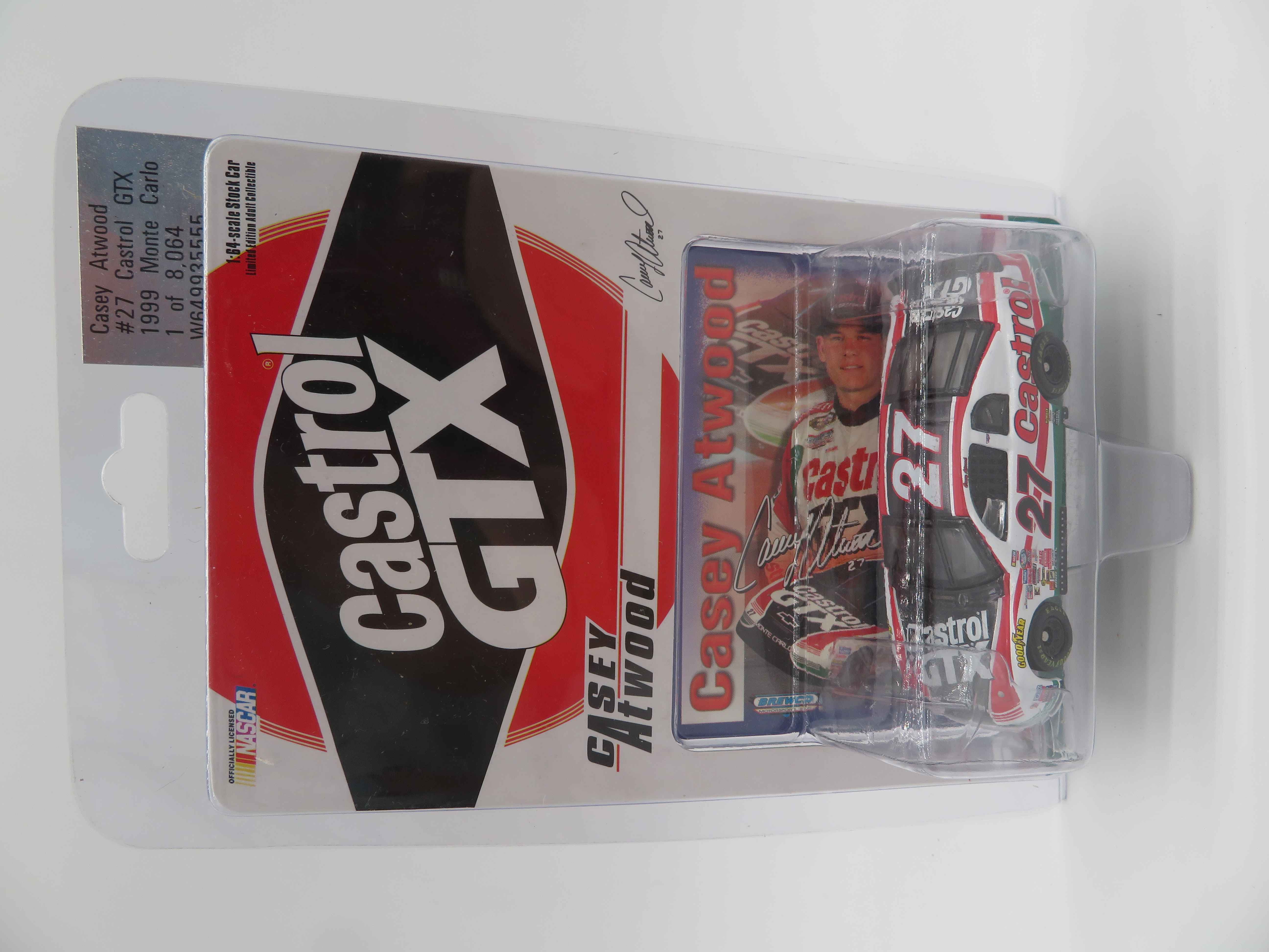 Casey Atwood 1999 #27 Castrol GTX 1:64 Nascar Diecast