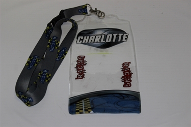 Charlotte Motorspeedway #XX Grey Credential Holder and Lanyard Charlotte Motorspeedway nascar diecast, diecast collectibles, nascar collectibles, nascar apparel, diecast cars, die-cast, racing collectibles, nascar die cast, lionel nascar, lionel diecast, action diecast, university of racing diecast, nhra diecast, nhra die cast, racing collectibles, historical diecast, nascar hat, nascar jacket, nascar shirt, R and R