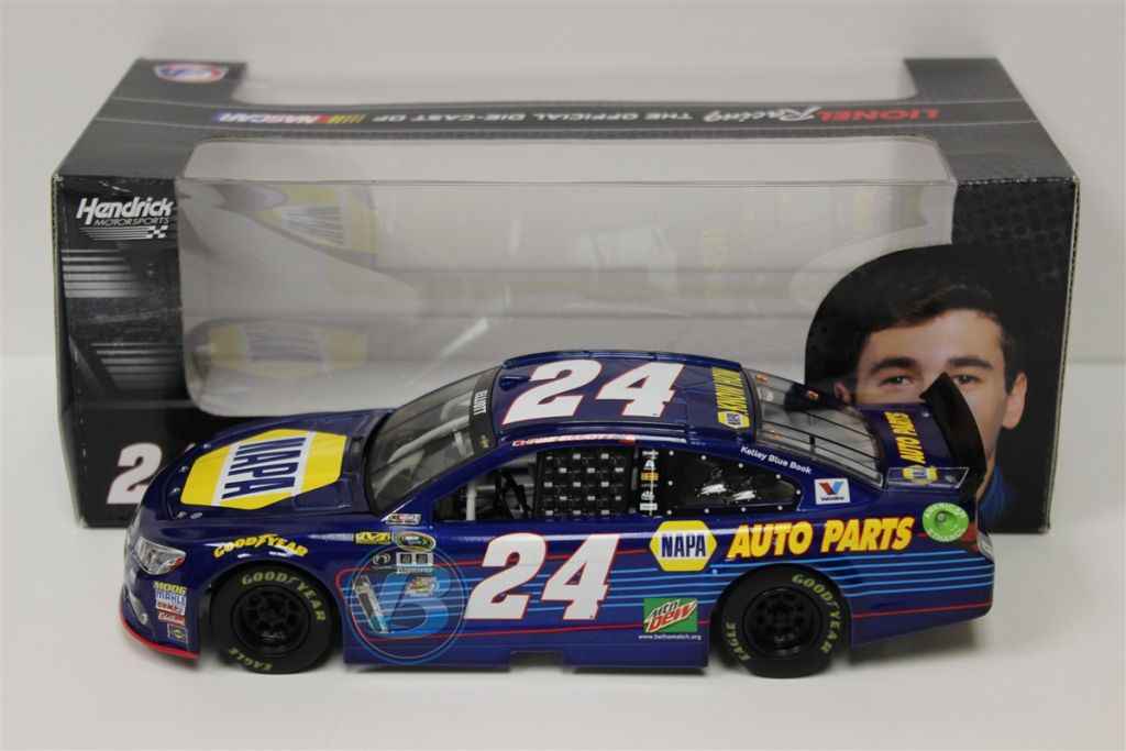 CHASE ELLIOTT 2015 NAPA dédicacé 1/24 Lionel Diecast - Chevrolet SS EUR