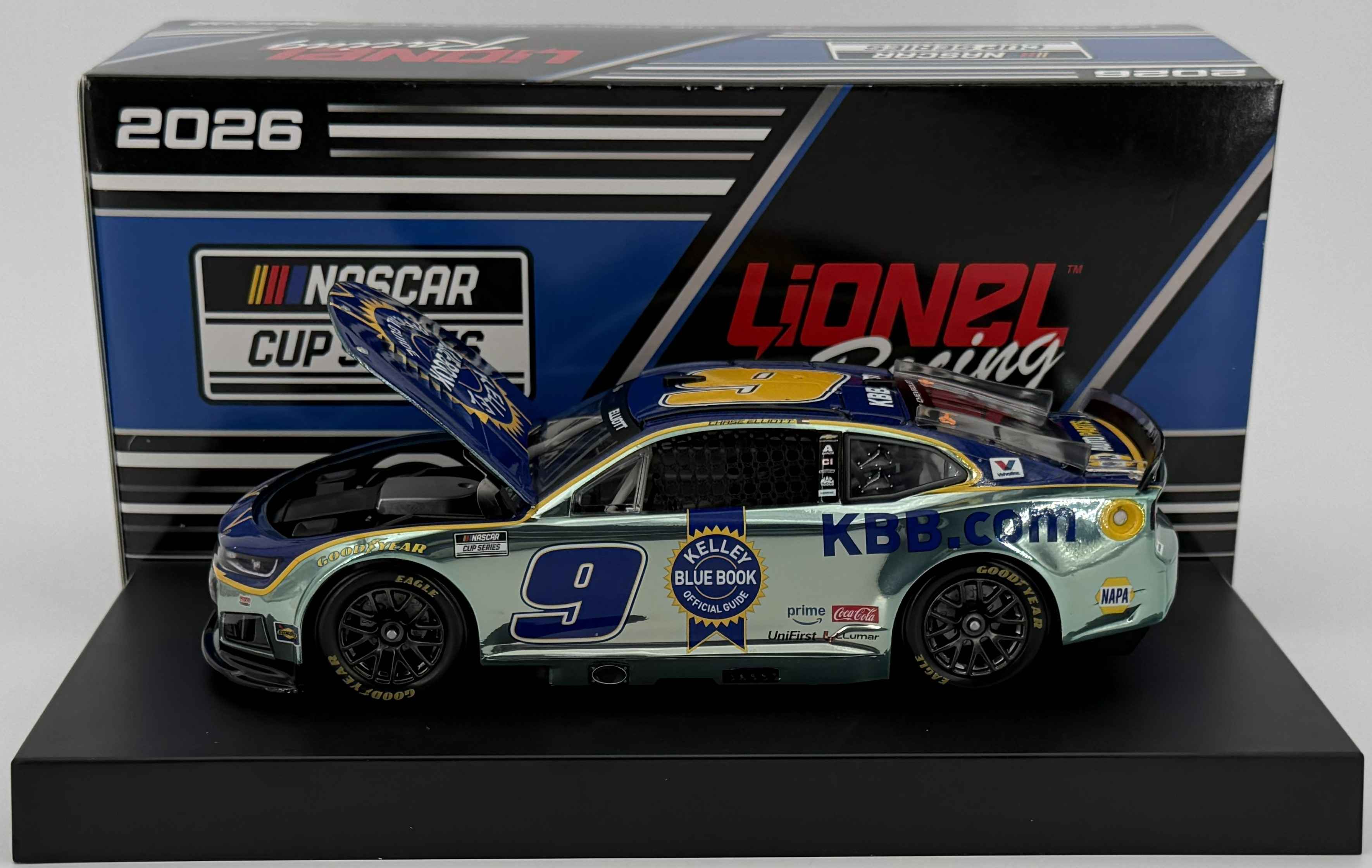 Chase Elliott 2026 Kelley Blue Book 1:24 Color Chrome Nascar Diecast