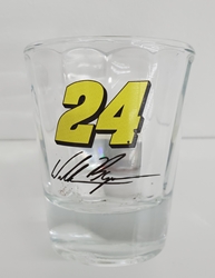 William Byron Name & Number Decal Shot Glass William Byron Name & Number Decal Shot Glass