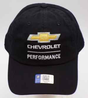 Chevrolet Performance Black 100% Cotton Adult Hat Hat, Licensed