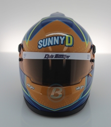 Chris Buescher 2020 Sunny D MINI Replica Helmet Chris Buescher, Helmet, NASCAR, BrandArt, Mini Helmet, Replica Helmet