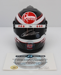 Christopher Bell Autographed 2020 Rheem MINI Replica Helmet Christopher Bell, Helmet, NASCAR, BrandArt, Mini Helmet, Replica Helmet