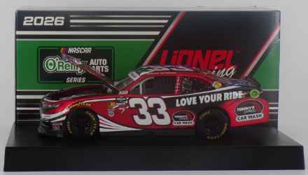 Cleetus McFarland 2026 Tommys Express Car Wash 1:24 Color Chrome OReilly Auto Parts Series Cleetus McFarland, Nascar Diecast, 2026 Nascar Diecast, 1:24 Scale Diecast
