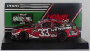 Cleetus McFarland 2026 Tommy's Express Car Wash 1:24 Color Chrome O'Reilly Auto Parts Series Cleetus McFarland, Nascar Diecast, 2026 Nascar Diecast, 1:24 Scale Diecast