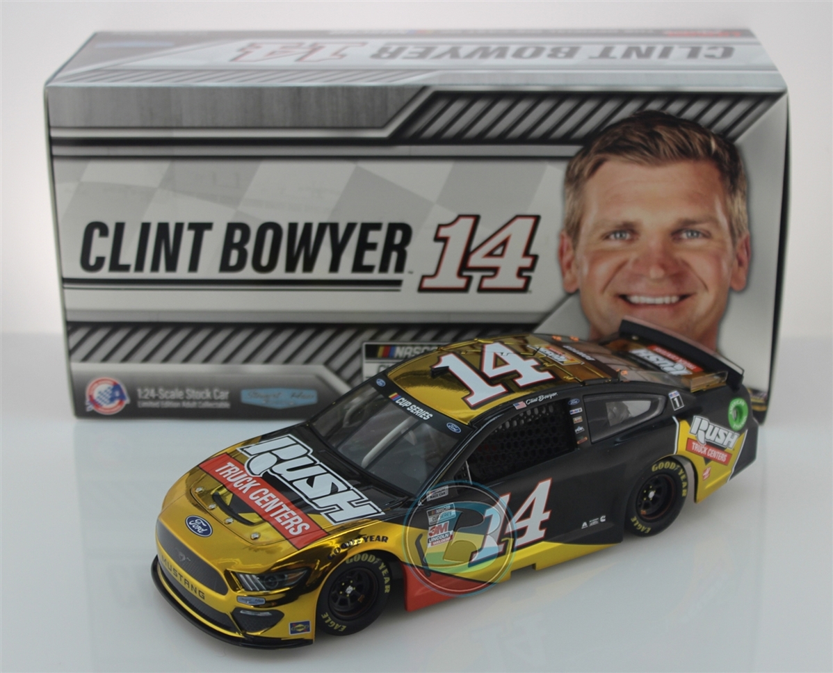 CLINT BOWYER #14 2019 RUSH TRUCK CENTERS COLOR CHROME 1/24 SCALE NEW FREE SHIP 