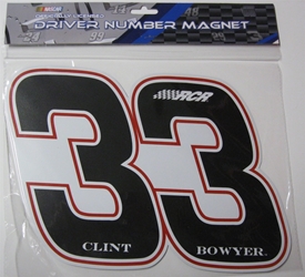 Clint Bowyer #33 12 inch Magnet Clint Bowyer 12â€³ Magnet