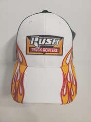 Clint Bowyer Rush Trucks Adult Flame Hat Hat, Licensed, NASCAR Cup Series