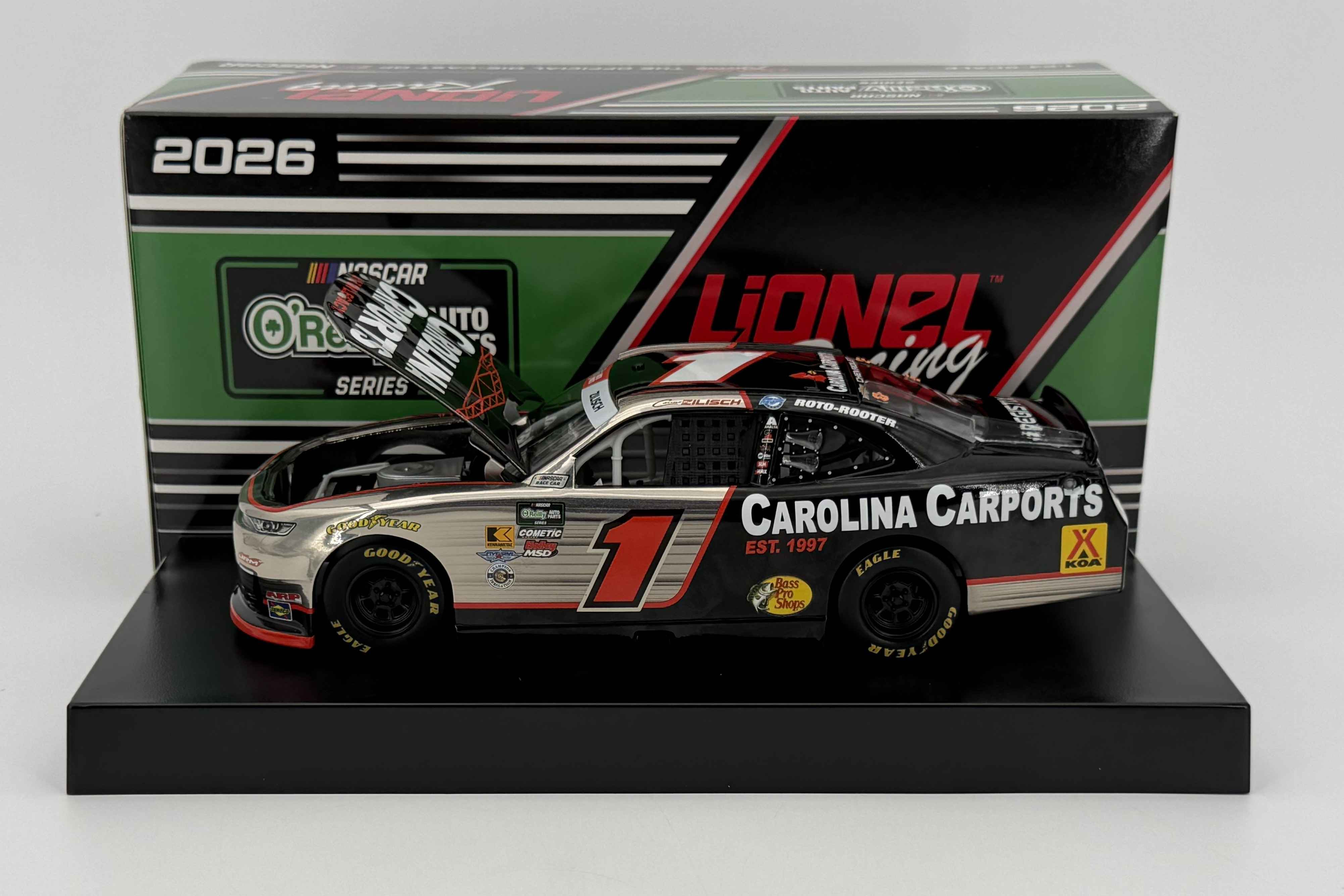 Connor Zilisch 2026 Carolina Carports 1:24 Color Chrome Xfinity