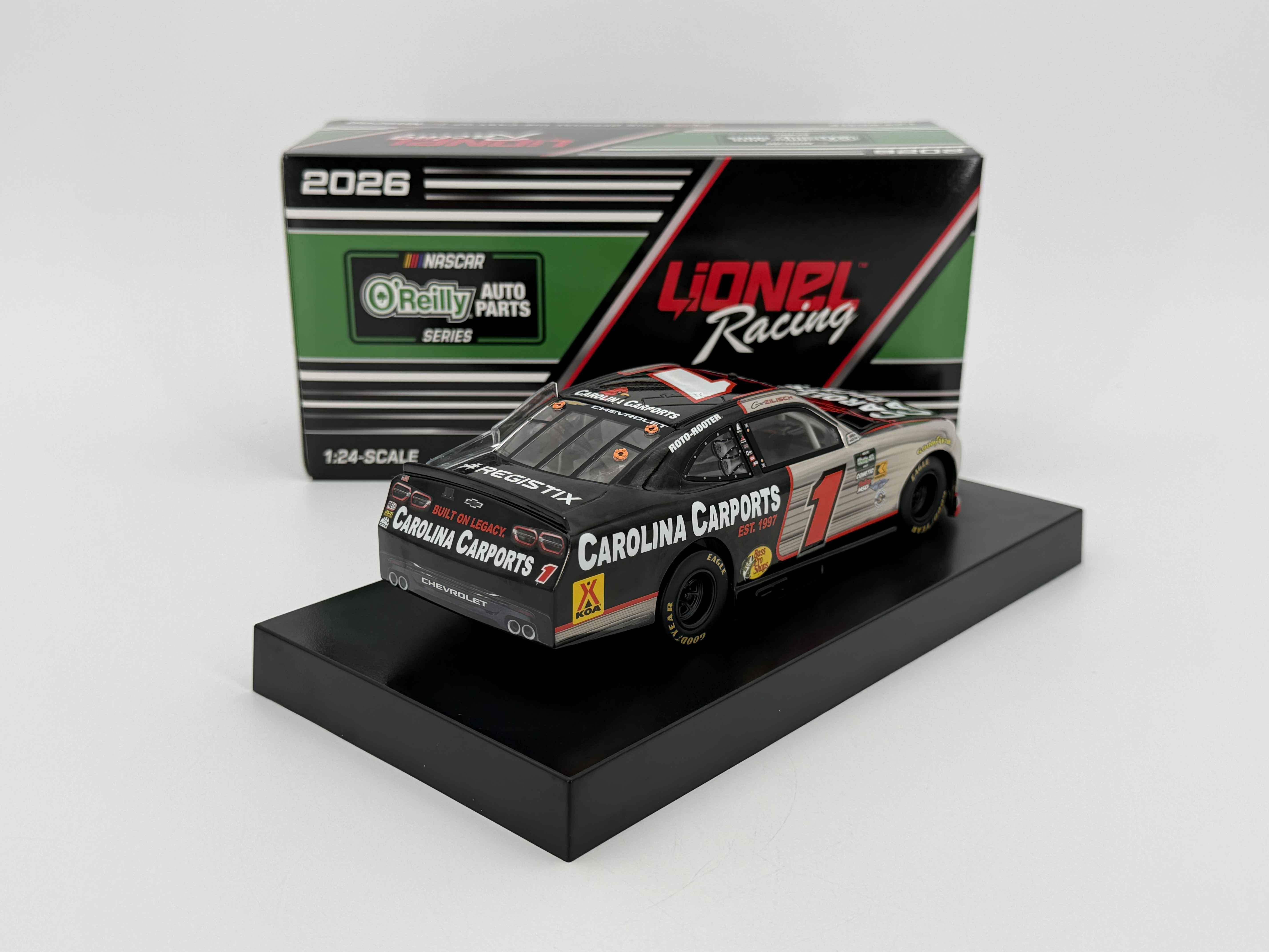 Connor Zilisch 2026 Carolina Carports 1:24 Color Chrome Xfinity