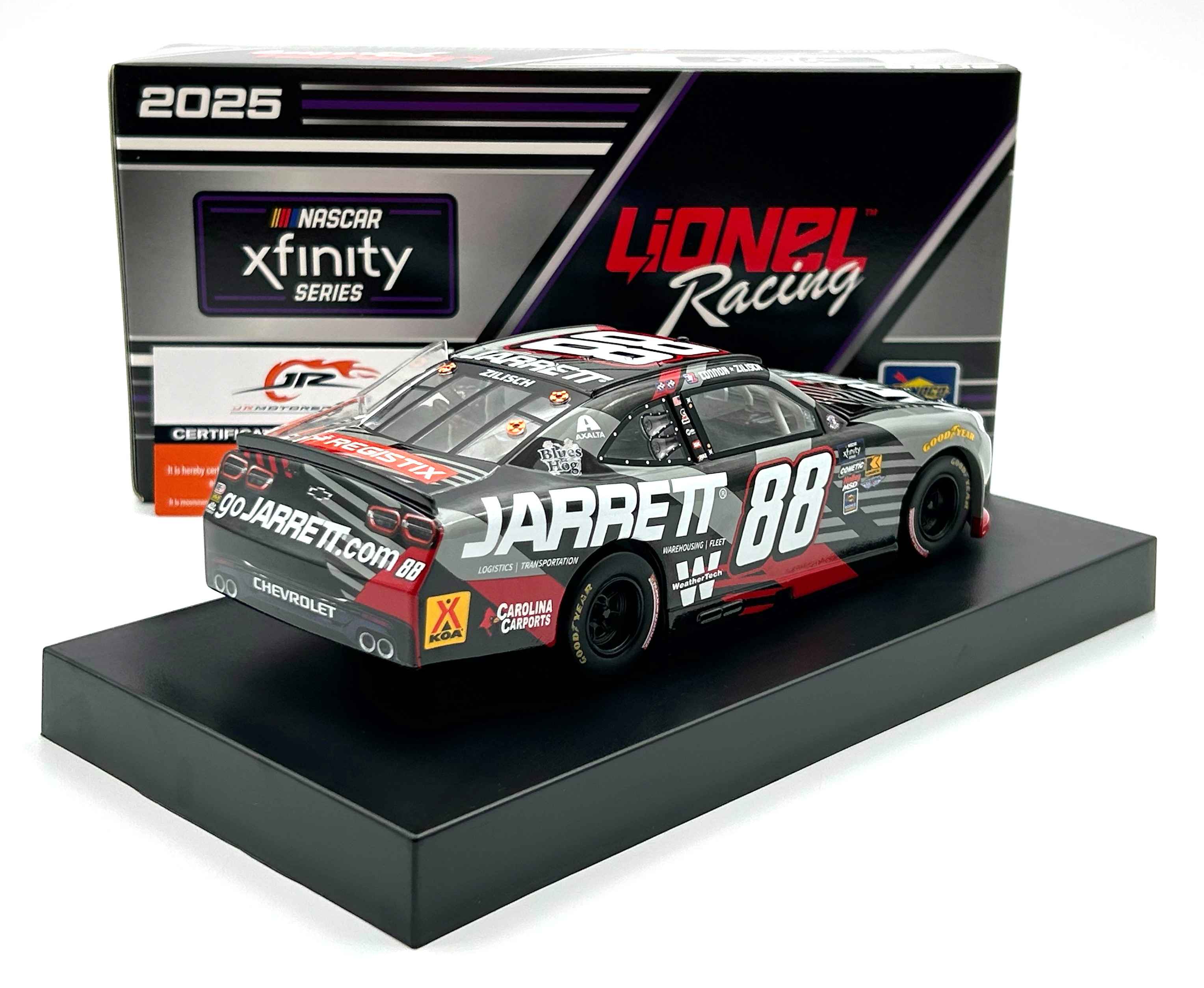 Connor Zilisch Autographed 2024 #88 Jarrett 1:24 Nascar Diecast