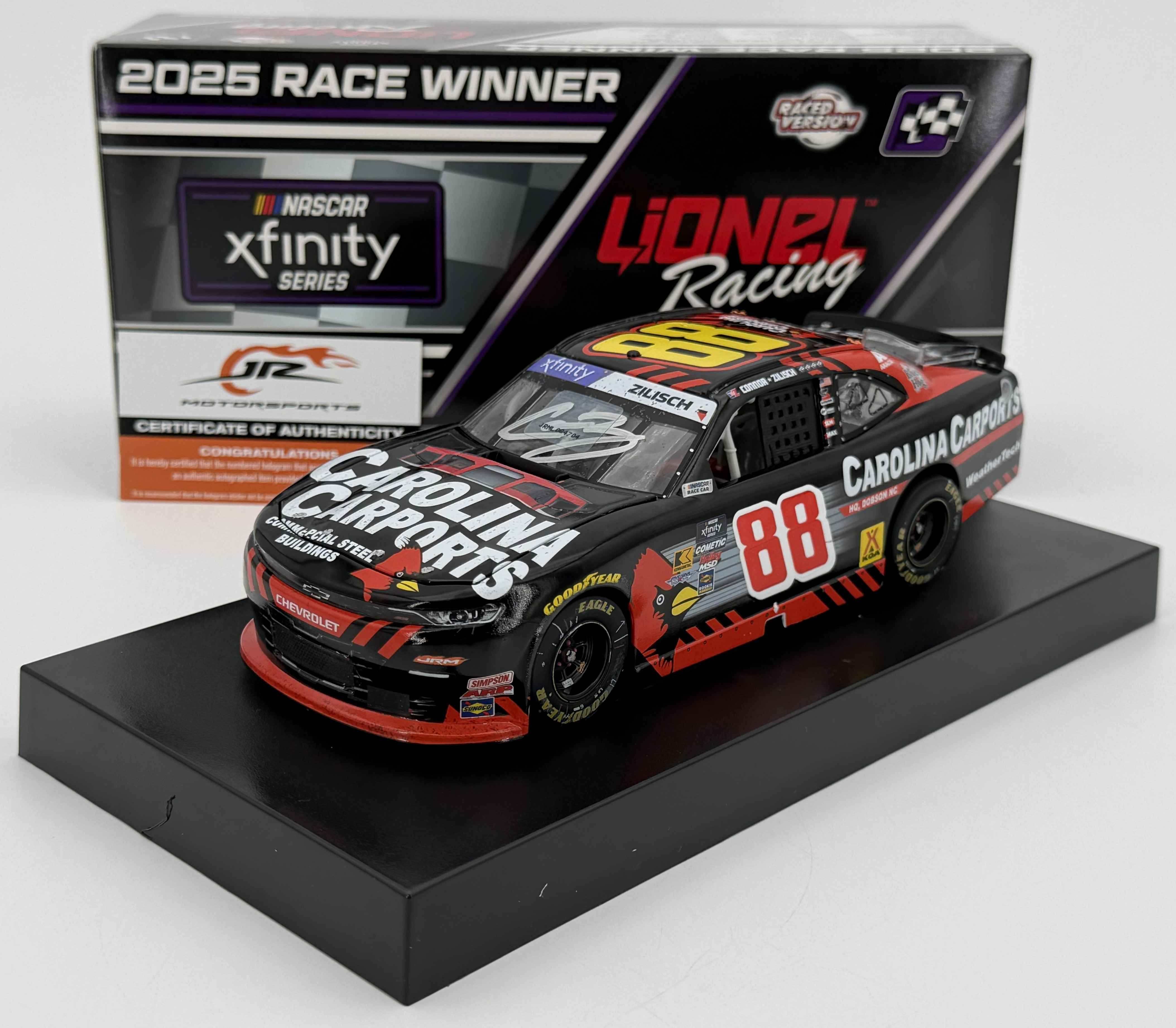 Connor Zilisch Autographed 2025 Roto-Rooter Sonoma / 7/12/25 Race