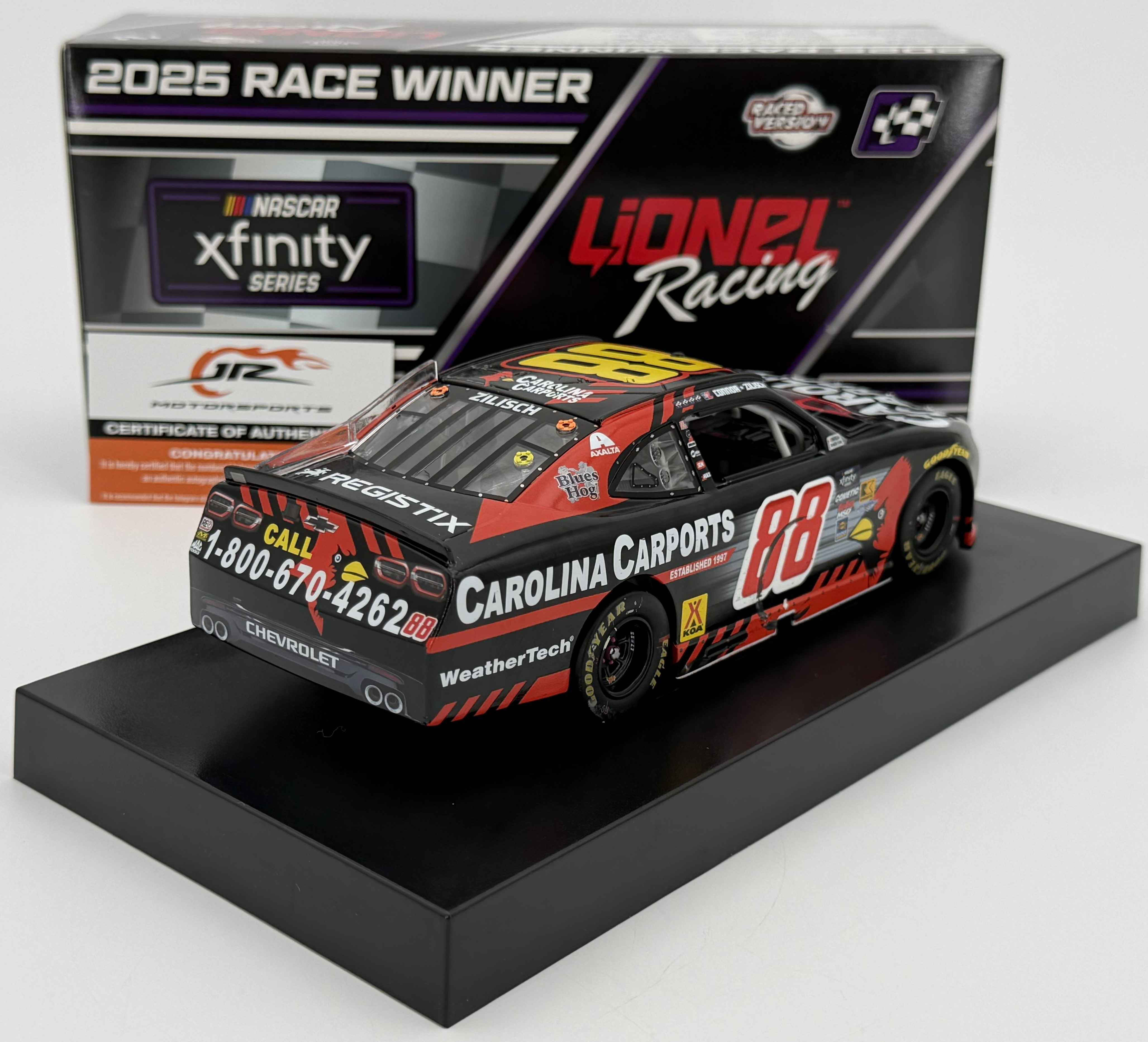 Connor Zilisch Autographed 2025 Roto-Rooter Sonoma / 7/12/25 Race