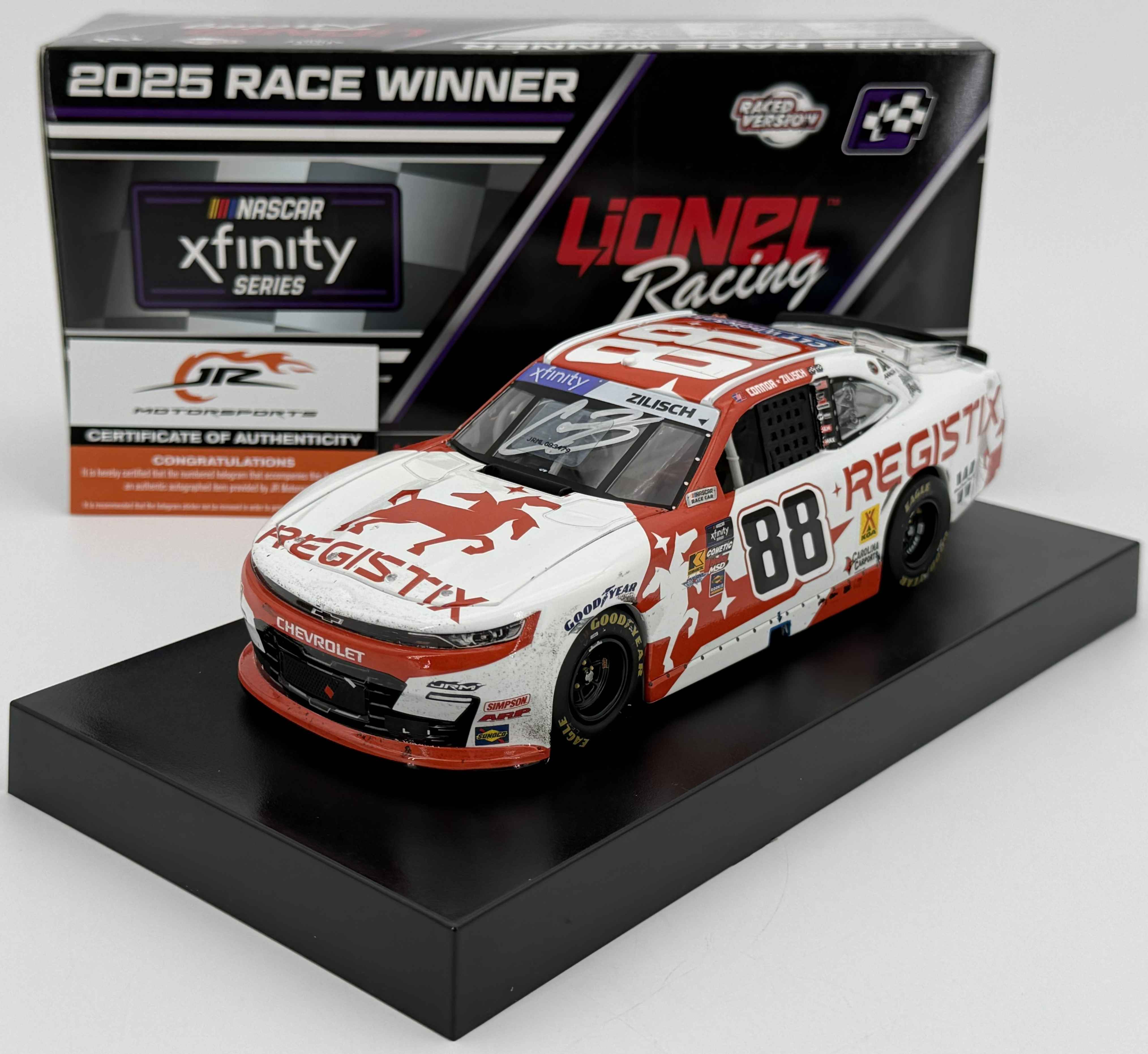 Connor Zilisch Autographed 2025 Registix Pocono 06/21/25 Race Win