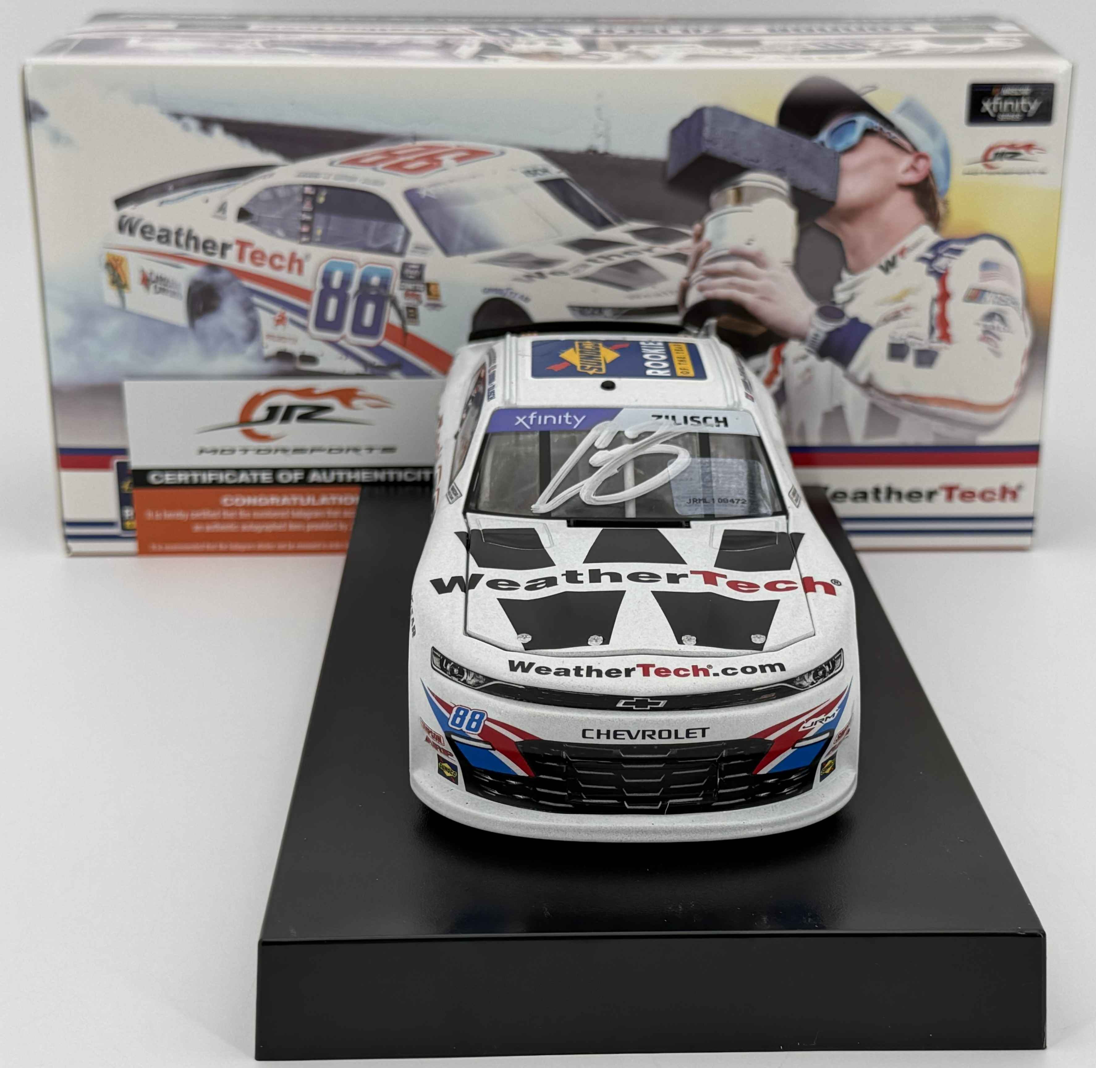 Connor Zilisch Autographed 2025 Weathertech Rookie of the Year 1:24 ...