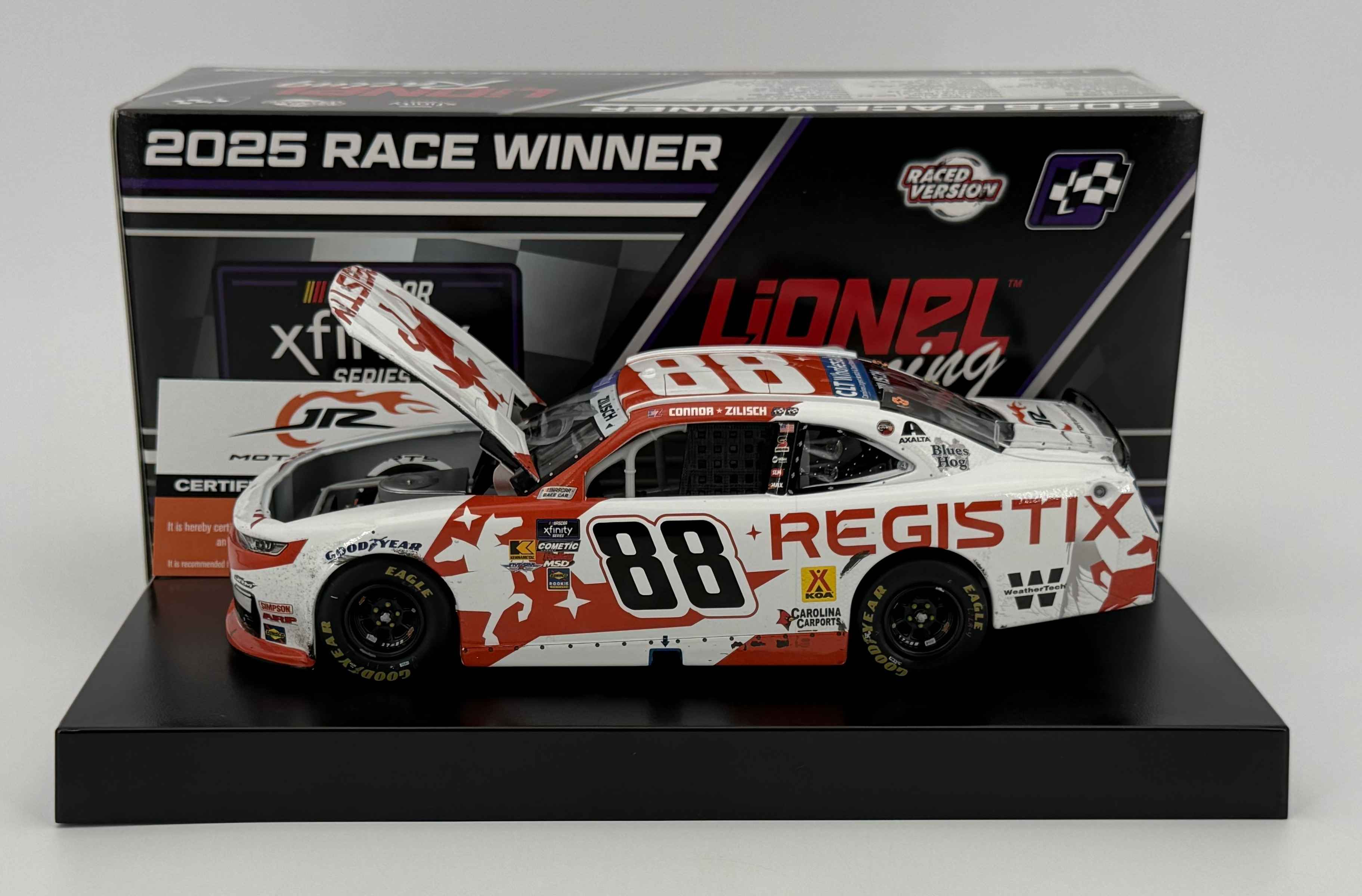 Connor Zilisch Dual Autograph 2025 Registix Pocono 06/21/25 Race
