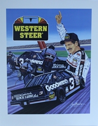 Dale Earnhardt 1991 " Western Steer " Sam Bass 30" X 24" Print Dale Earnhardt 1991 " Western Steer " Sam Bass 30" X 24" Print