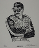 Dale Earnhardt 1998 #3 Portrait Numbered and Autographed by Sam Bass Lithographs Print 11" X 14" Dale Earnhardt 1998 Portrait Numbered and Autographed by Sam Bass Lithographs Print 11" X 14"
