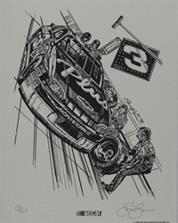 Dale Earnhardt 1998 Goodwrench Plus Numbered and Autographed by Sam Bass Lithographs Print 11" X 14" Dale Earnhardt 1998 Goodwrench Plus Numbered and Autographed by Sam Bass Lithographs Print 11" X 14"