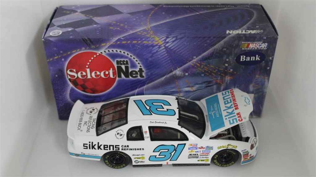 Dale Earnhardt Jr 1997 #31 Sikkens White Bank 1:24 RCCA Select Net