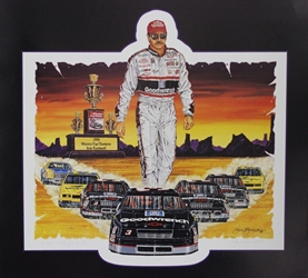 Dale Earnhardt "The Magnificent Seven!" Numbered 1994 Sam Bass 27" X 27" Print Dale Earnhardt "The Magnificent Seven!" Numbered 1994 Sam Bass 27" X 27" Print