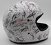 **Damaged Read Description** Dale Earnhardt Jr MULTI Autographed White Simpson Full Size Helmet - CXX-2130001-AUT-POC-SA-45